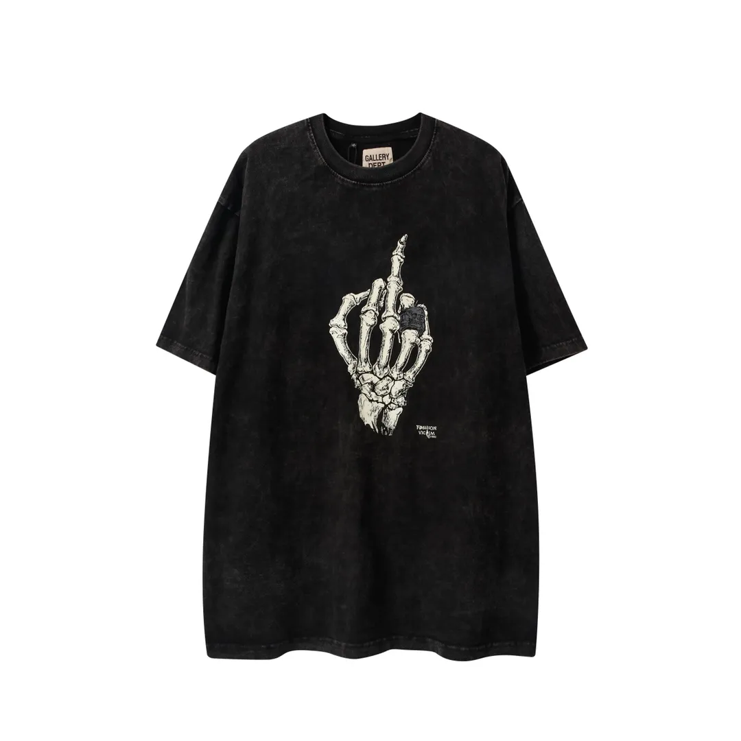 GALLERY. DEPT new short-sleeved T-shirt Style number: D2333 P116 Color: Black Size: S M L XL